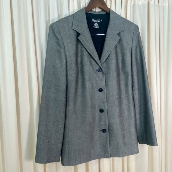 Vintage Rafaella Grey wool blazer, Size 12 - Picture 1 of 6